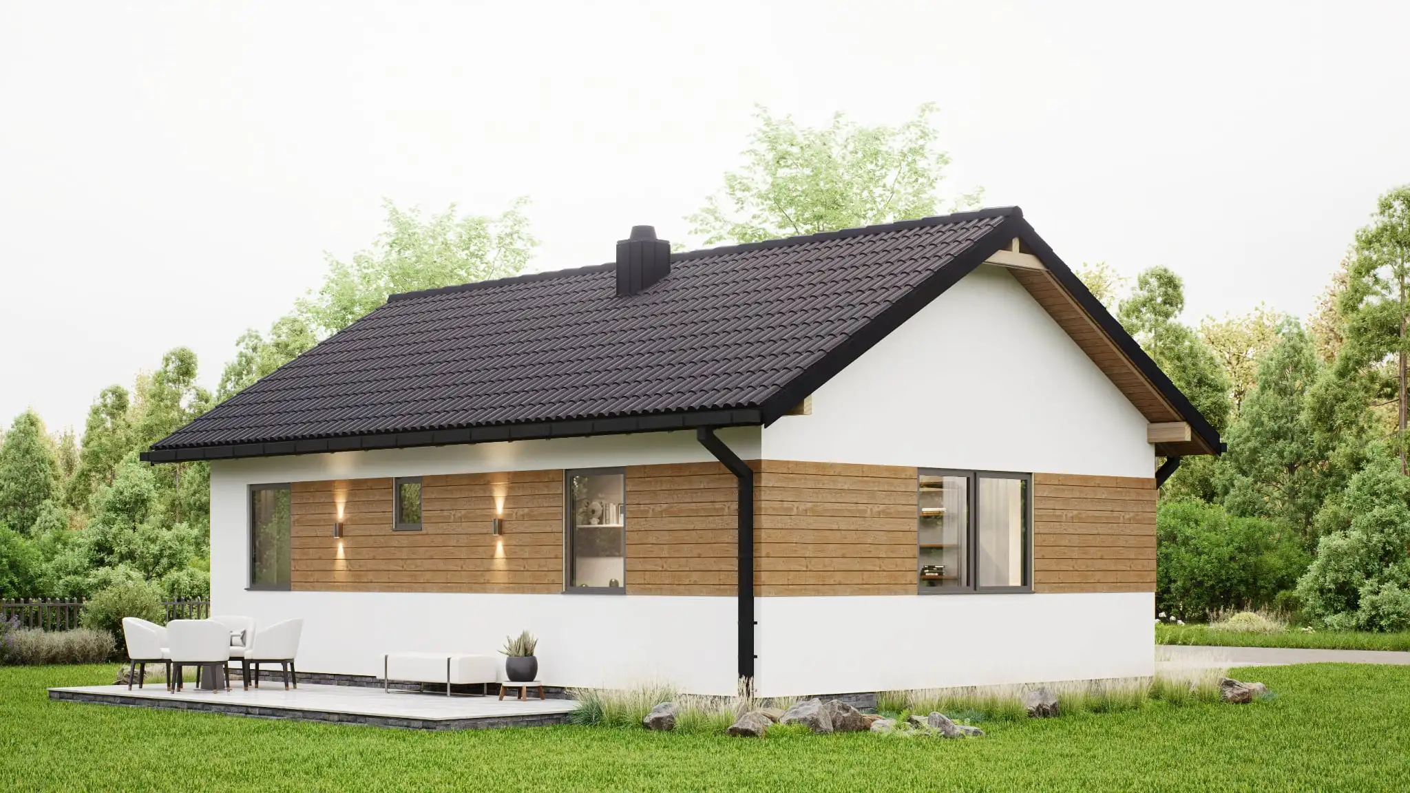 CLT1 Najtańszy Dom Całoroczny w Polsce – WT 2021 – 54 m²