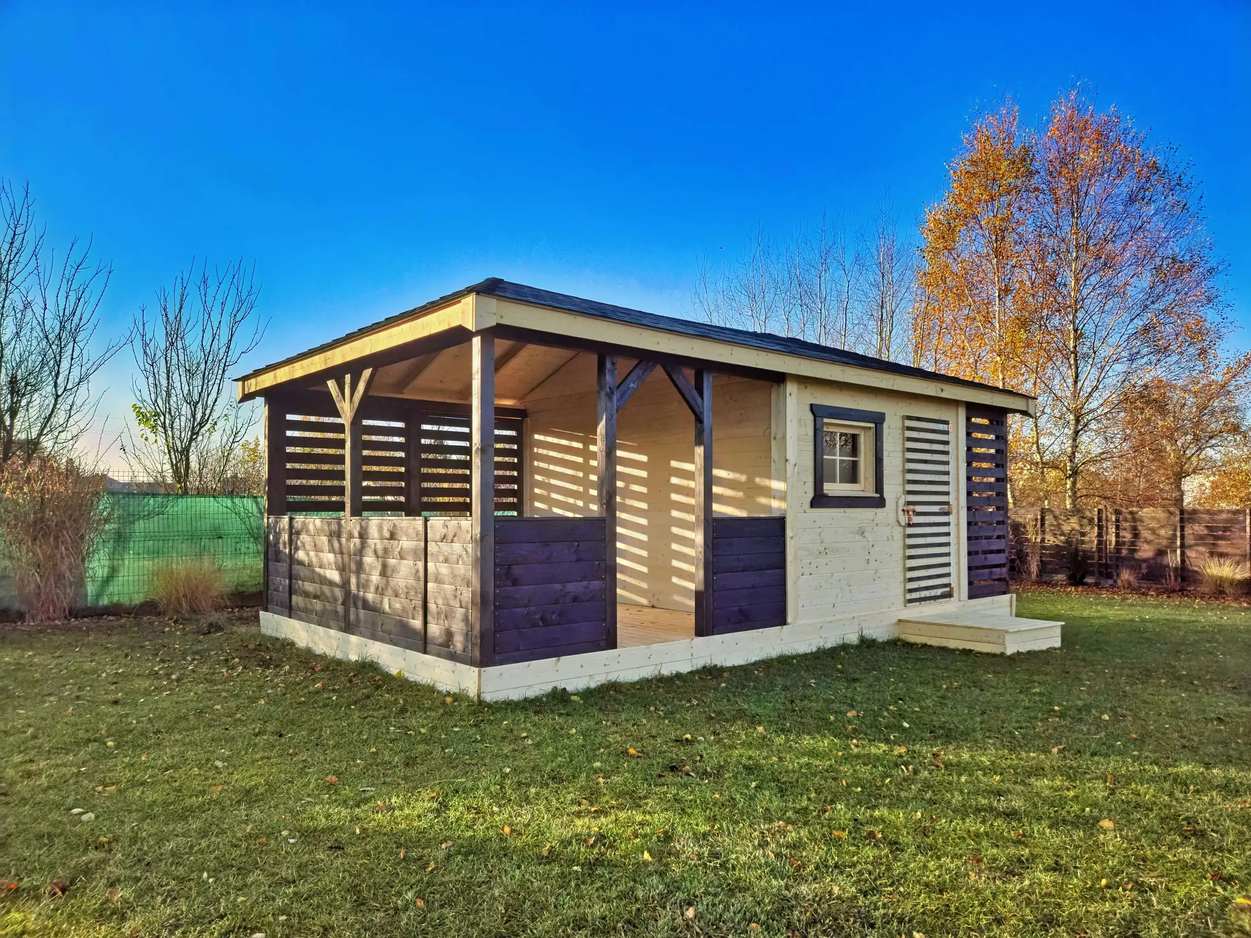 Altana Premium z Domkiem i Drewutnią Ludwik v3 6×4 m