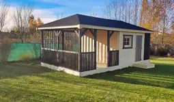 Altana Rekreacyjna z Domkiem i drewutnią Ludwik v4 7×4 m - zdjęcie 6