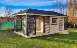 Zabudowa Ogrodowa 3w1: Altana, Domek, Drewutnia Ludwik v5 7×3 m - zdjęcie 3