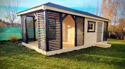 Zabudowa Ogrodowa 3w1: Altana, Domek, Drewutnia Ludwik v5 7×3 m - zdjęcie 9