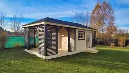 Zabudowa Ogrodowa 3w1: Altana, Domek, Drewutnia Ludwik v5 7×3 m - zdjęcie 10