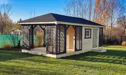 Zabudowa Ogrodowa 3w1: Altana, Domek, Drewutnia Ludwik v5 7×3 m - zdjęcie 13