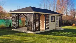 Zabudowa Ogrodowa 3w1: Altana, Domek, Drewutnia Ludwik v5 7×3 m - zdjęcie 14