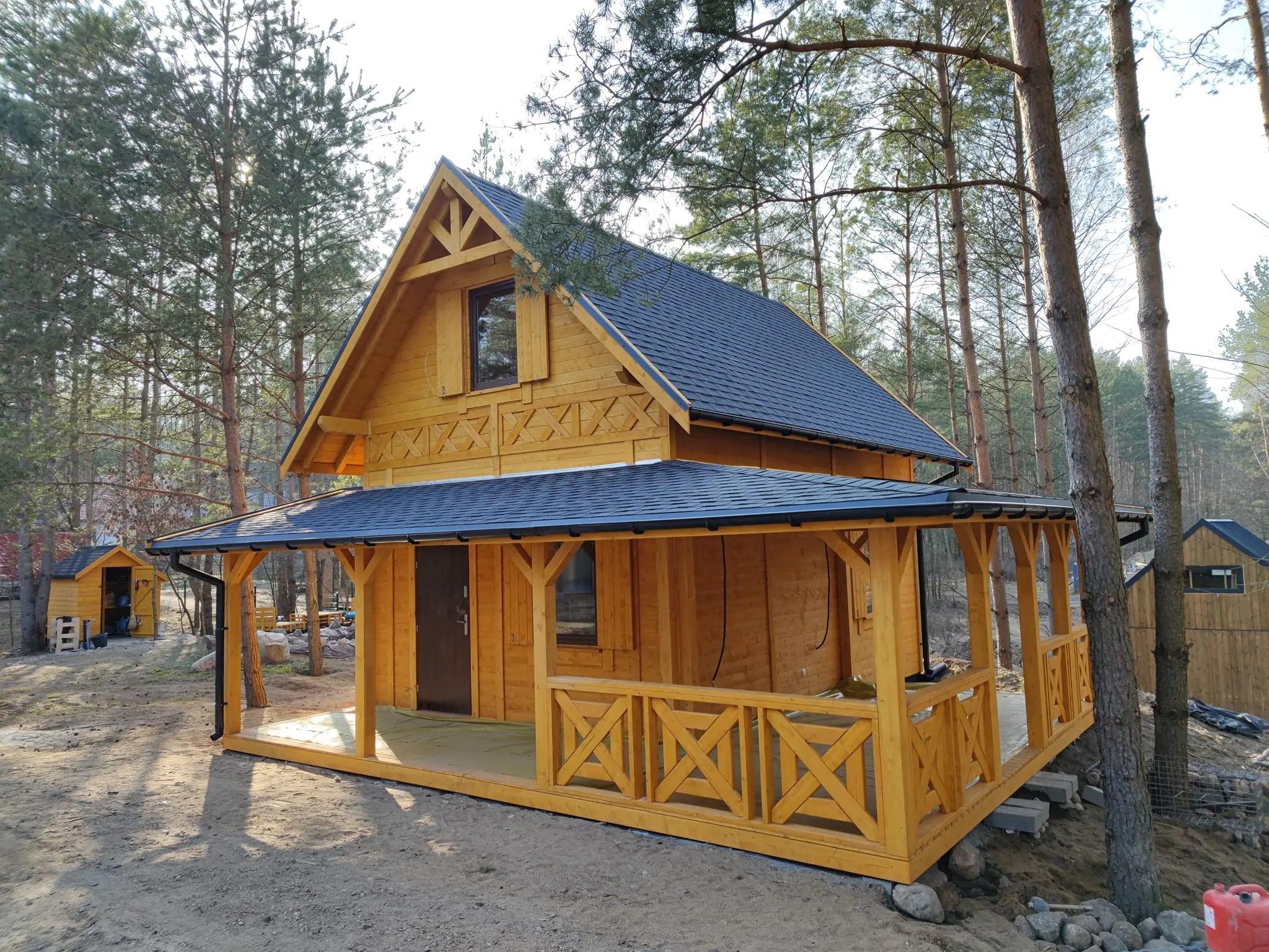 CRP10 - Domek rekreacyjny 35 m², widok przestrzeni wewnętrznej