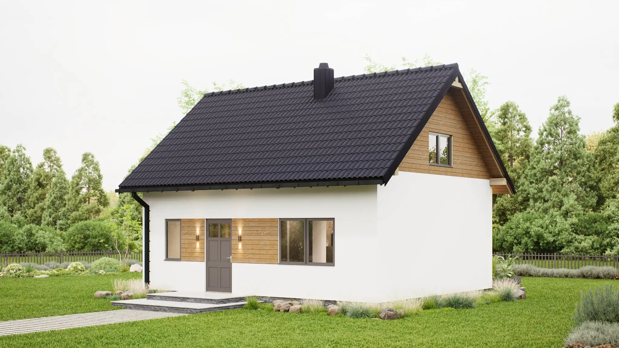 Najtańszy Dom Całoroczny w Polsce CLT3 – WT2021 – 50 m² + Poddasze