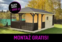 Modułowy Domek z Altaną i Drewutnią Ludwik v2 6×3 m - zdjęcie 1