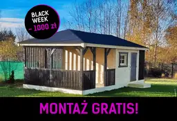 Altana Rekreacyjna z Domkiem i drewutnią Ludwik v4 7×4 m - zdjęcie 1