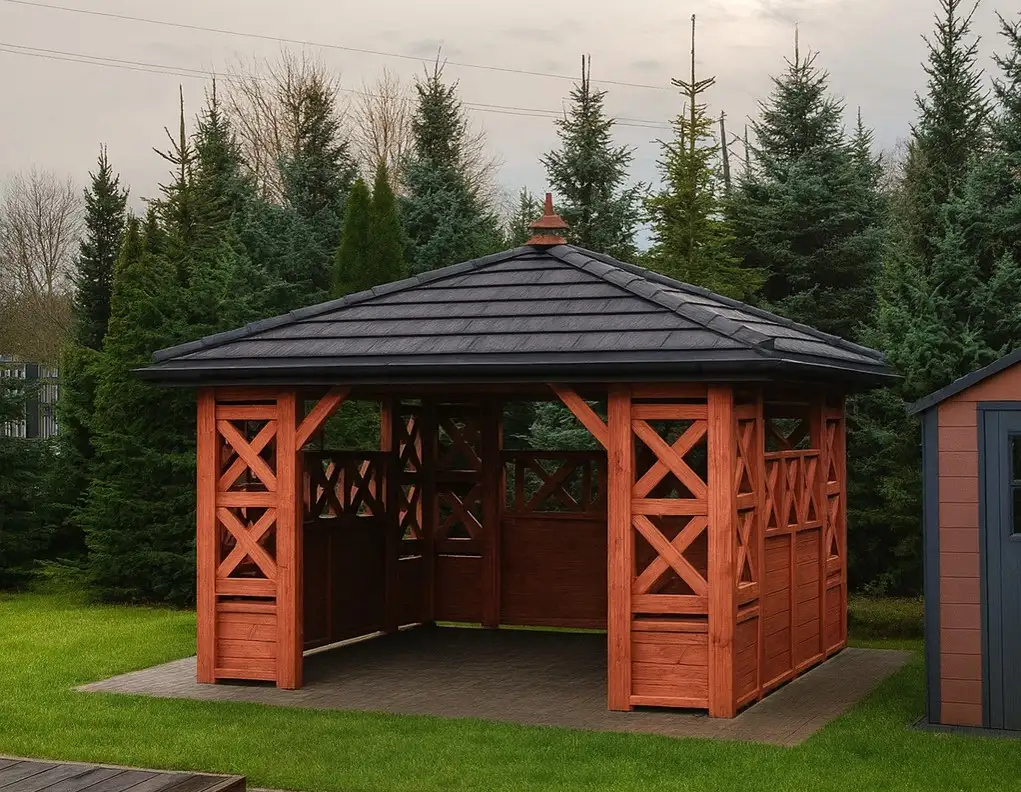 Altana Diana, pokryta blachą - 4x3,5m 