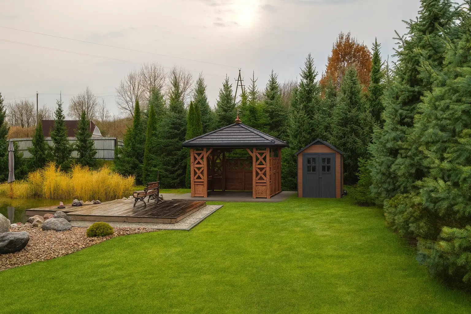 Altana Diana, pokryta blachą - 4x3,5m 