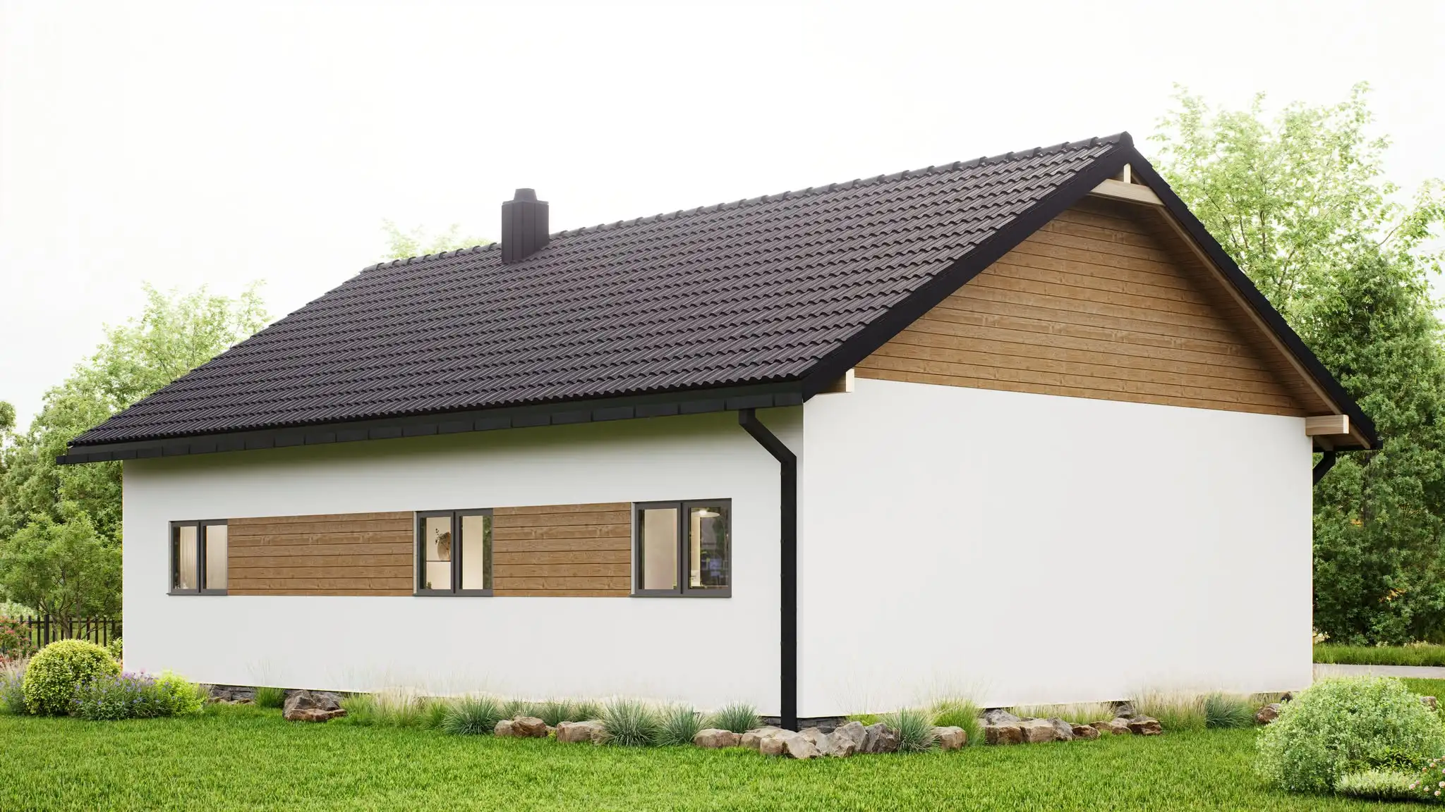 CLT4 Najtańsze ~100 m² mieszkalne w Polsce — dom całoroczny w standardzie WT 2021