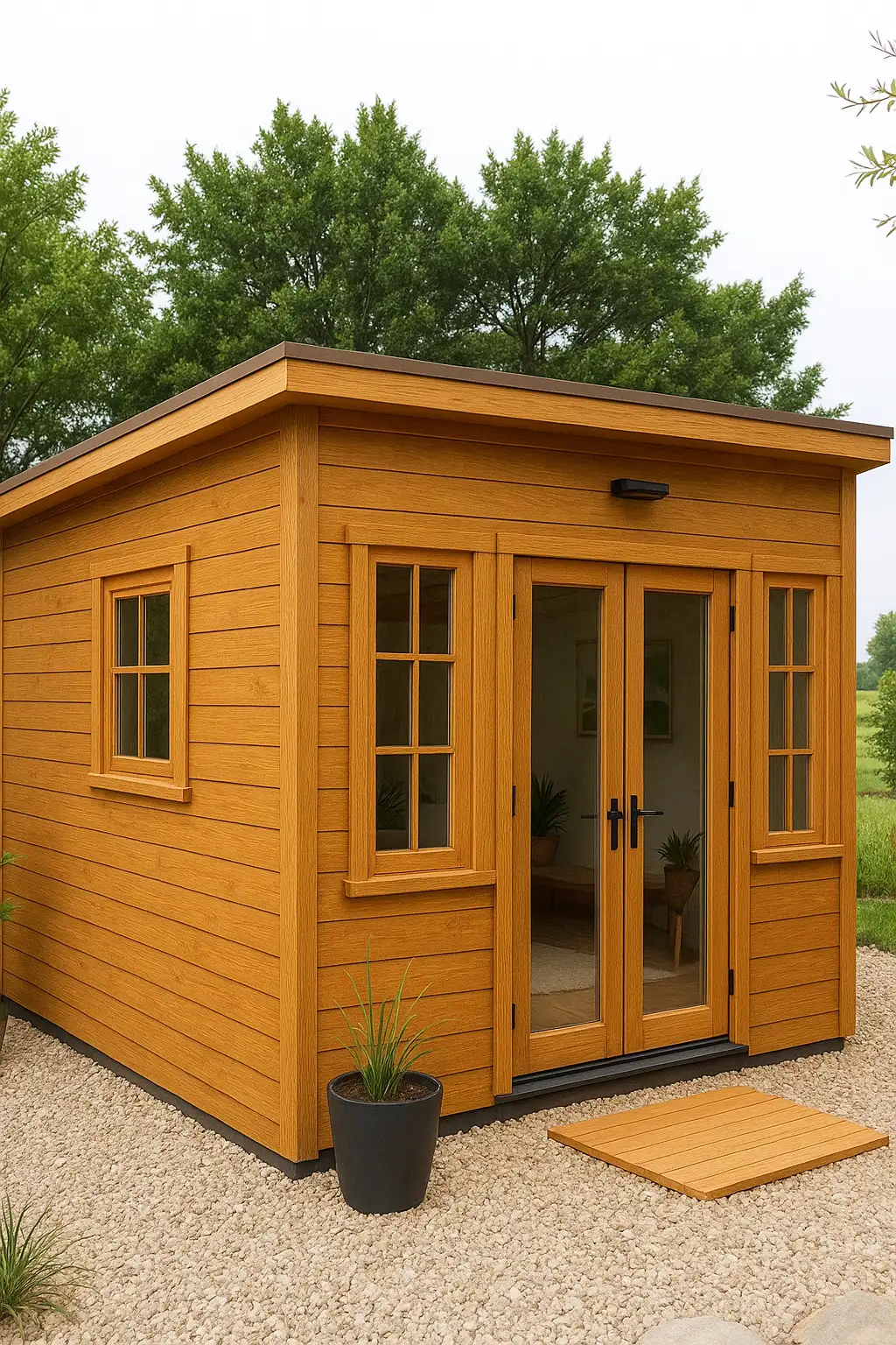 Drewniany Domek narzędziowy Grzegorz - 3,5x3,5m 