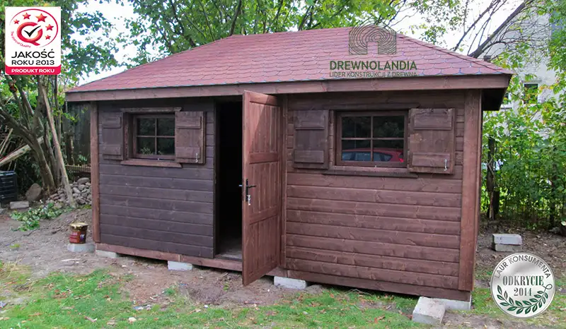 Drewniany Domek narzędziowy Jerzy - 4x3m