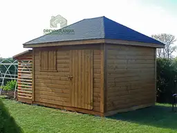 Drewniany Domek narzędziowy Jerzy - 4x3m  - zdjęcie 30