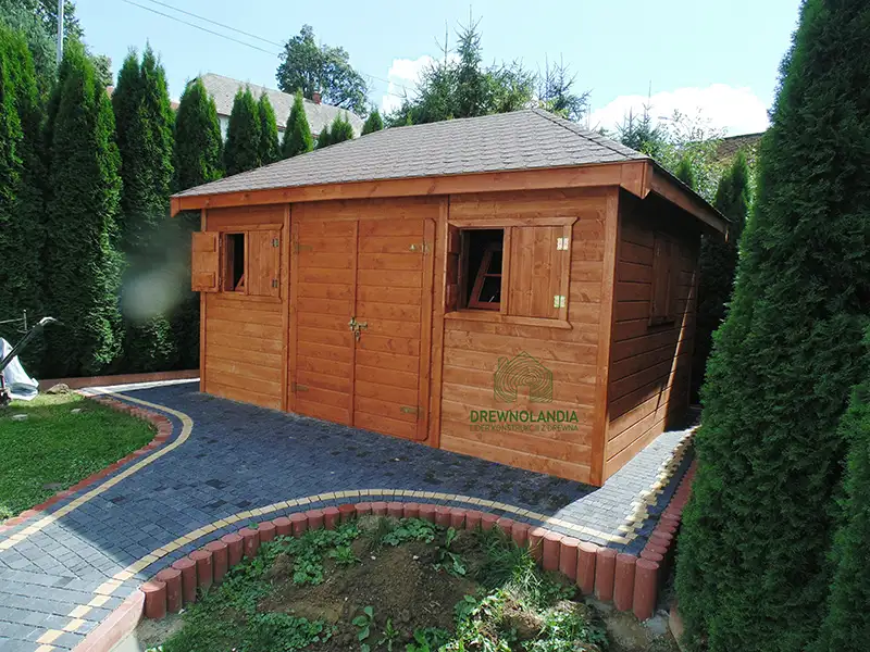 Drewniany Domek narzędziowy Jerzy - 4x3m