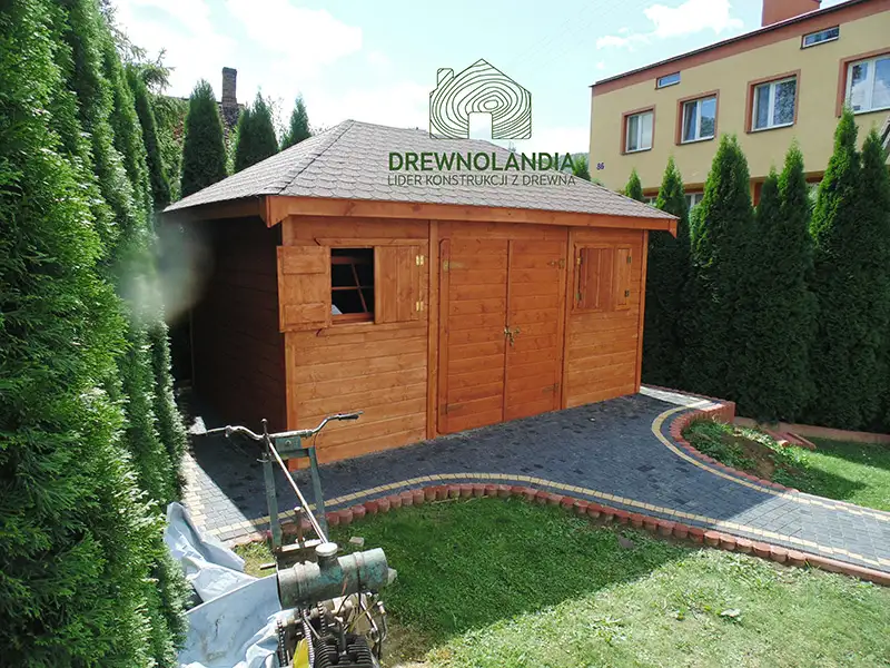 Drewniany Domek narzędziowy Jerzy - 4x3m