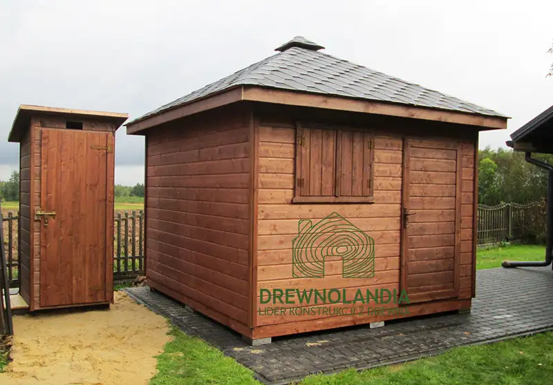 Domek gospodarczy z drewna Filip - 3x3m 