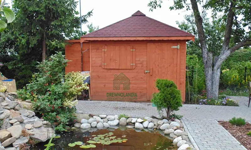 Domek gospodarczy z drewna Filip - 3x3m 