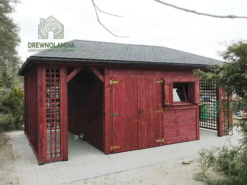 Domek gospodarczy do dużego ogrodu Kacper Bis - 6x4m