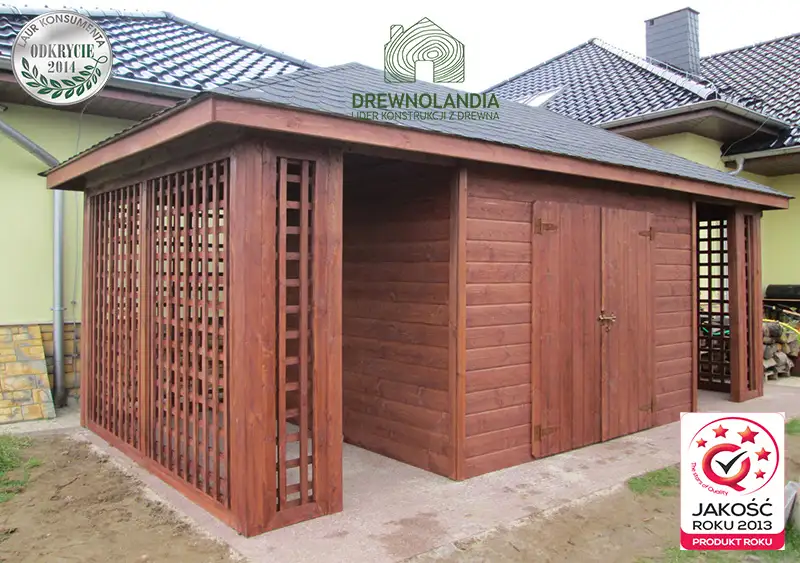 Domek gospodarczy do dużego ogrodu Kacper Bis - 6x4m