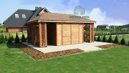 Domek gospodarczy do dużego ogrodu Kacper Bis - 6x4m - zdjęcie 12