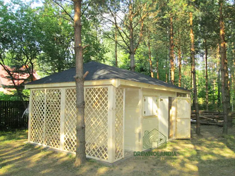 Domek gospodarczy do dużego ogrodu Kacper Bis - 6x4m