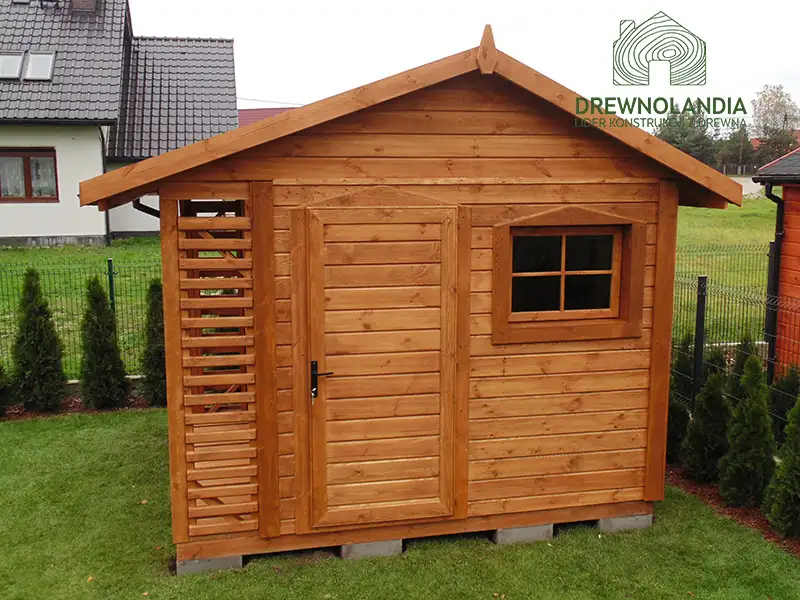 Domek gospodarczy z drewna Bonifacy - 3x2,5m