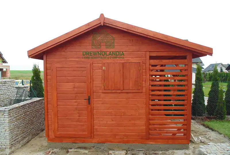 Domek gospodarczy z drewna Bonifacy - 3x2,5m