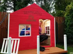 Domek do ogrodu z drewna Dla Dzieci Gucio - 2,3x2m  - zdjęcie 3