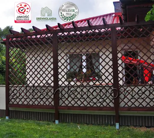 Drwniana Pergola Jolanta - 4m, trejaż - Drewnolandia