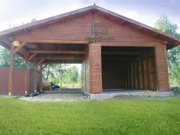 Wiata samochodowa Magda 6x5m – Garaż dla dwóch aut z pomieszczeniem gospodarczym - zdjęcie 4