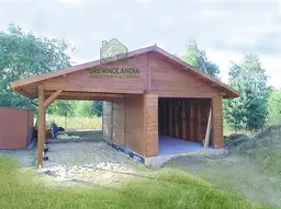 Wiata samochodowa Magda 6x5m – Garaż dla dwóch aut z pomieszczeniem gospodarczym - zdjęcie 16