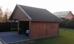 Wiata samochodowa Magda 6x5m – Garaż dla dwóch aut z pomieszczeniem gospodarczym - zdjęcie 17