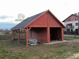 Wiata samochodowa Magda 6x5m – Garaż dla dwóch aut z pomieszczeniem gospodarczym - zdjęcie 18