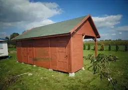 Wiata samochodowa Magda 6x5m – Garaż dla dwóch aut z pomieszczeniem gospodarczym - zdjęcie 20