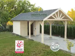 Wiata samochodowa Agnieszka 6x3 – Zadaszenie i schowek w jednym - zdjęcie 7