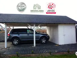 Wiata samochodowa Agnieszka 6x3 – Zadaszenie i schowek w jednym - zdjęcie 9