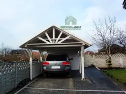 Wiata samochodowa Agnieszka 6x3 – Zadaszenie i schowek w jednym - zdjęcie 10