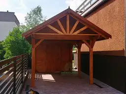 Wiata samochodowa Agnieszka 6x3 – Zadaszenie i schowek w jednym - zdjęcie 13