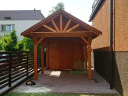 Wiata samochodowa Agnieszka 6x3 – Zadaszenie i schowek w jednym - zdjęcie 14