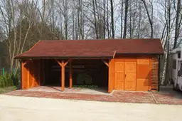 Wiata samochodowa Oliwia Bis - 9x3,5m + zadaszenie przednie - 6x1,5m – Wielofunkcyjna przestrzeń dla dwóch aut  - zdjęcie 25