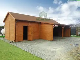 Wiata samochodowa Oliwia Bis - 9x3,5m + zadaszenie przednie - 6x1,5m – Wielofunkcyjna przestrzeń dla dwóch aut  - zdjęcie 27