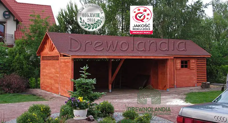 Wiata samochodowa Oliwia Bis - 9x3,5m + zadaszenie przednie - 6x1,5m – Wielofunkcyjna przestrzeń dla dwóch aut