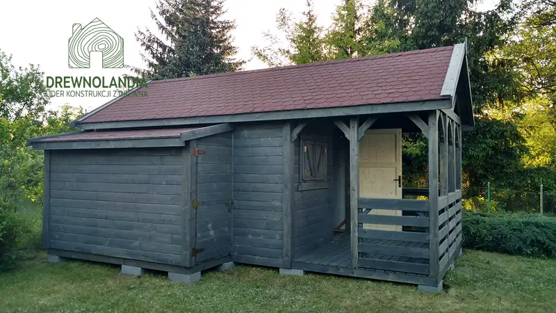 Domek  Aleksander - 6x4m, domek z drewna 
