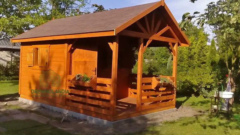 Domek  Aleksander - 6x4m, domek z drewna 