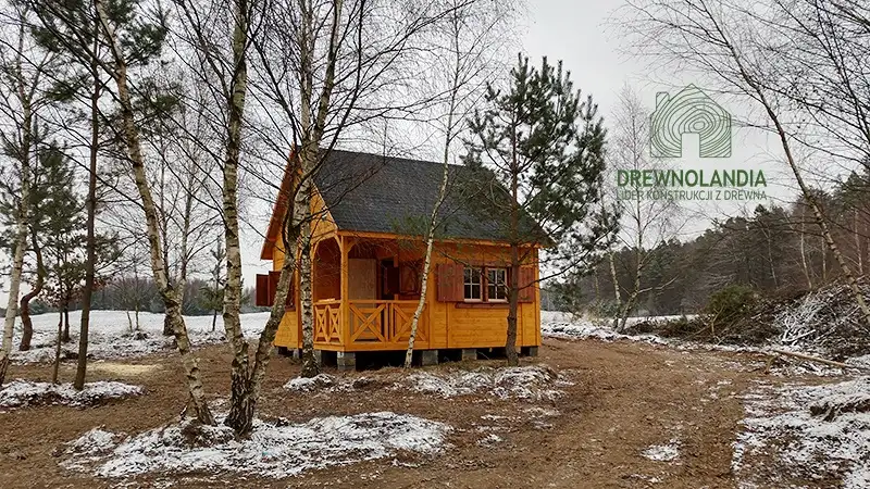 Drewniany domek Wiktor II - 5x5m  