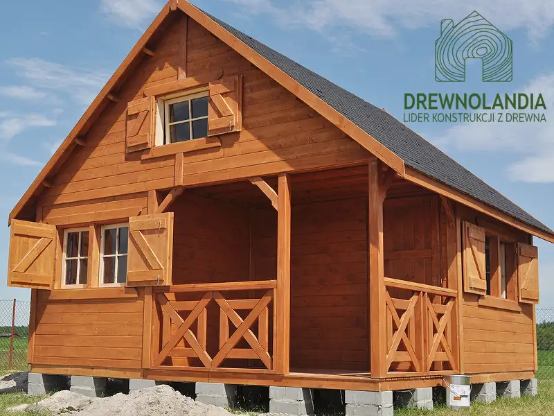 Drewniany domek Wiktor II - 5x5m  