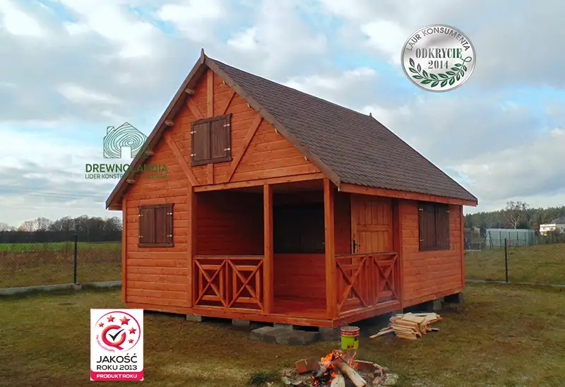 Drewniany domek Wiktor II - 5x5m  