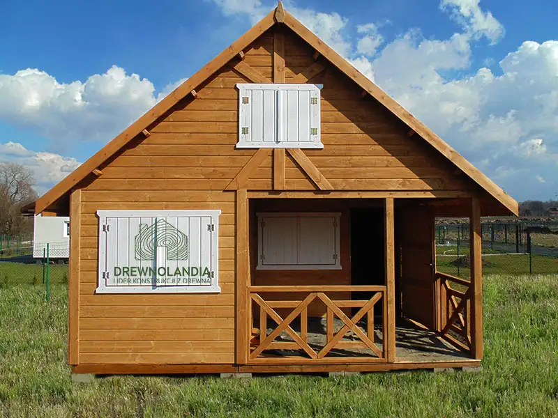 Drewniany domek Wiktor II - 5x5m  