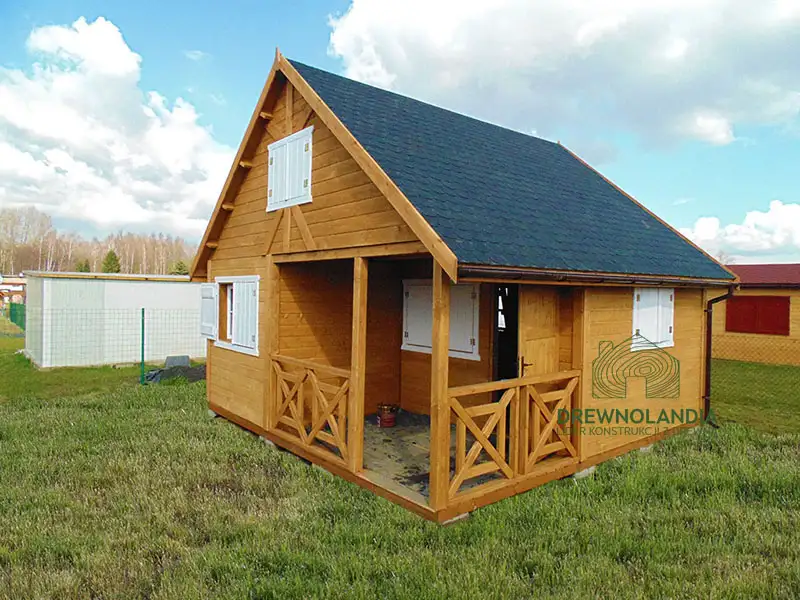 Drewniany domek Wiktor II - 5x5m  